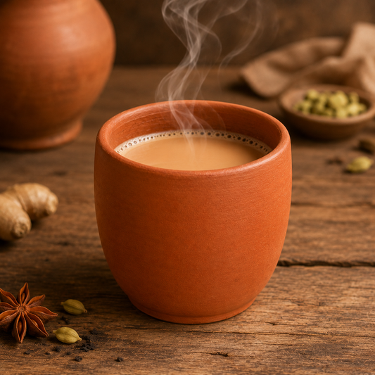 Traditional Terracotta Clay Cup for Tea & Coffee