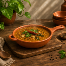Traditional Terracotta Clay Pan with Lid